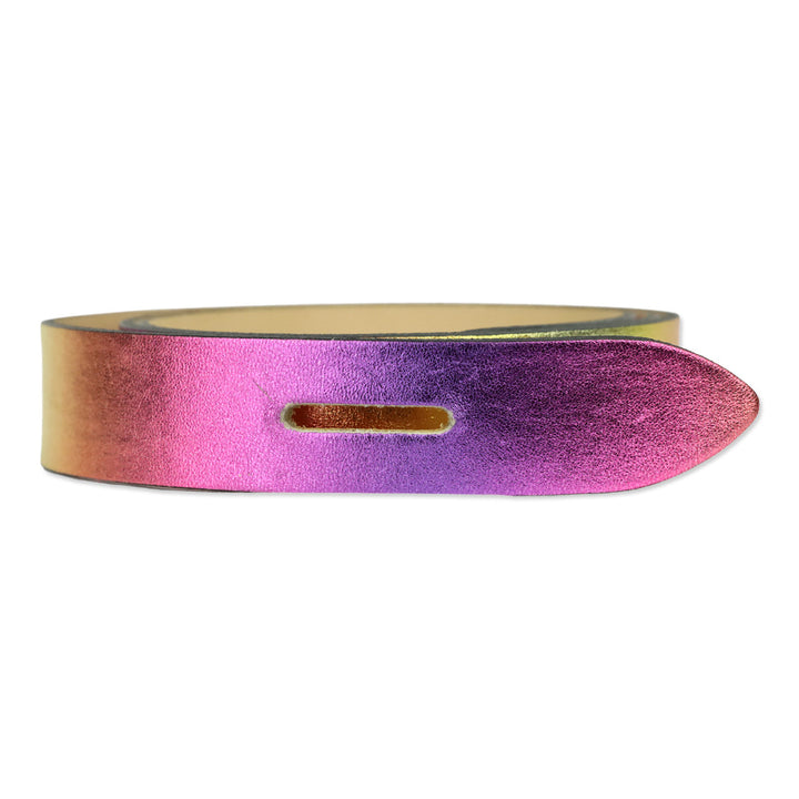 Isabel Marant Metallic Pink Lecce Tie-Up Leather Belt