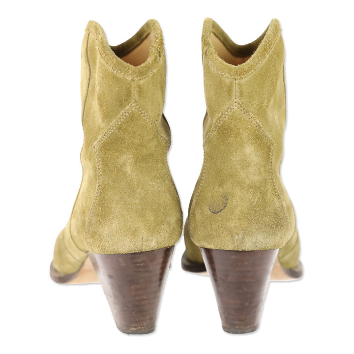 Isabel Marant Olive Suede Étoile Darizo Low Boots