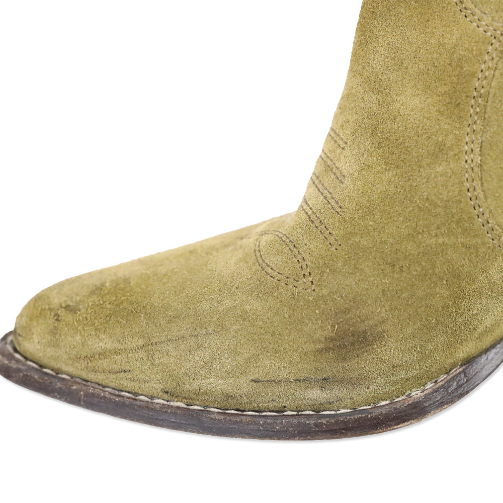 Isabel Marant Olive Suede Étoile Darizo Low Boots