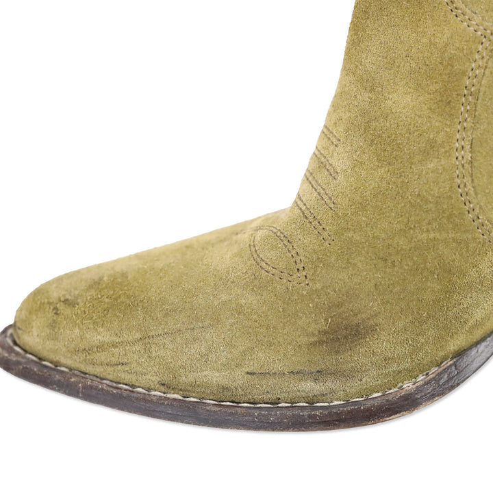 Isabel Marant Olive Suede Étoile Darizo Low Boots