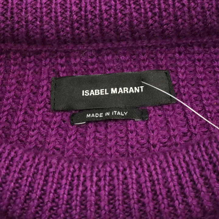 Isabel Marant Purple Knit Puff Sleeve Brettany Sweater