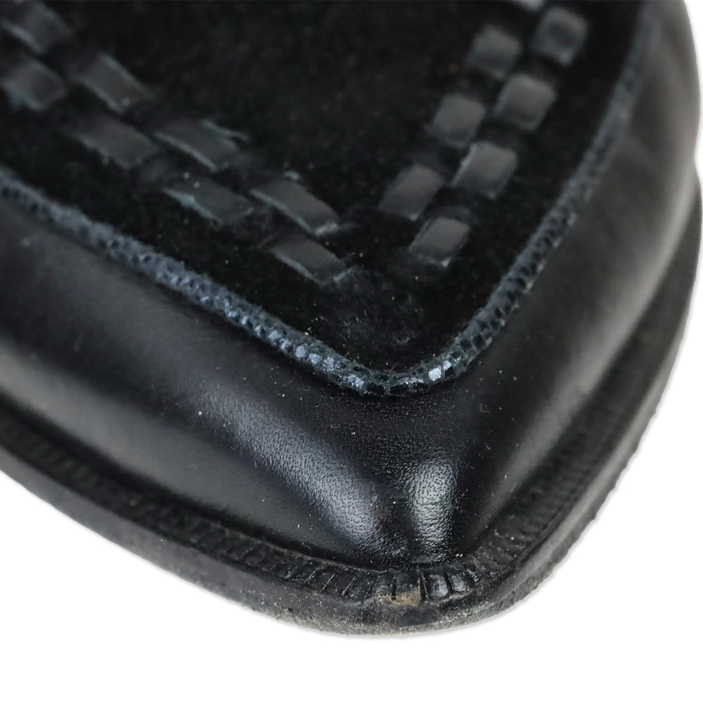 Isabel Marant ROWI Black Goat Suede and Calf Leather Ankle Boots