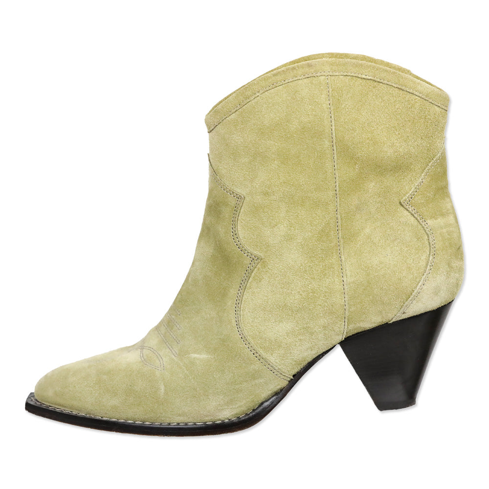 Isabel Marant Taupe Suede Étoile Darizo Low Boots