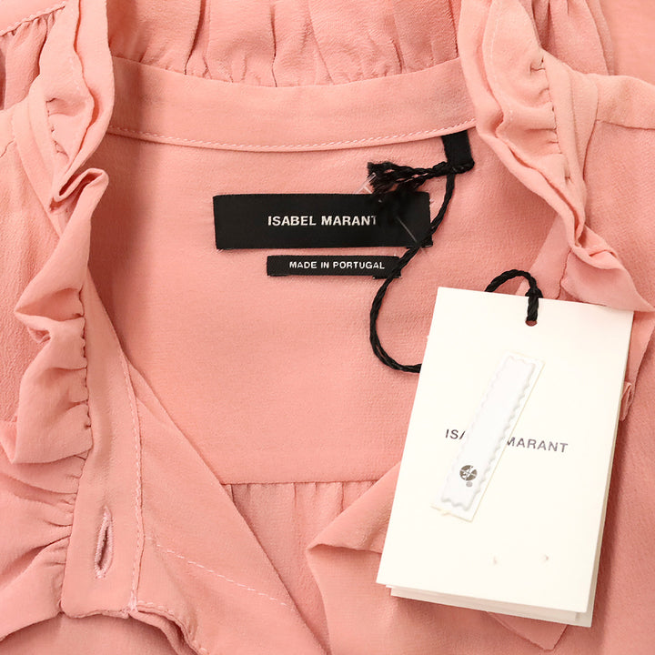 Isabel Marant Candy Pink Silk Sloan Blouse