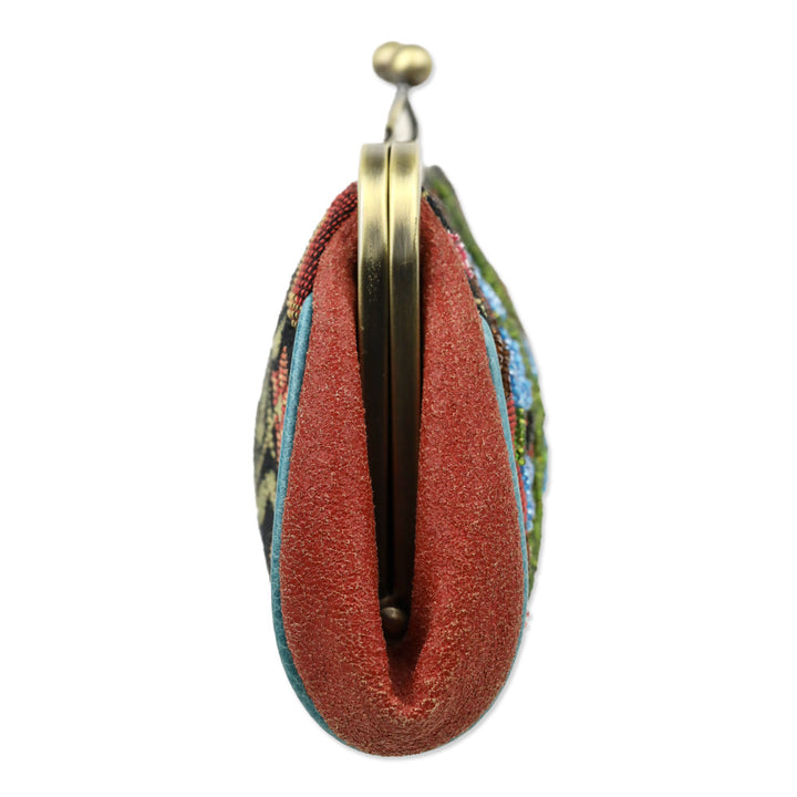 Isabella Fiore Beaded Floral Tapestry Chain Frame Bag