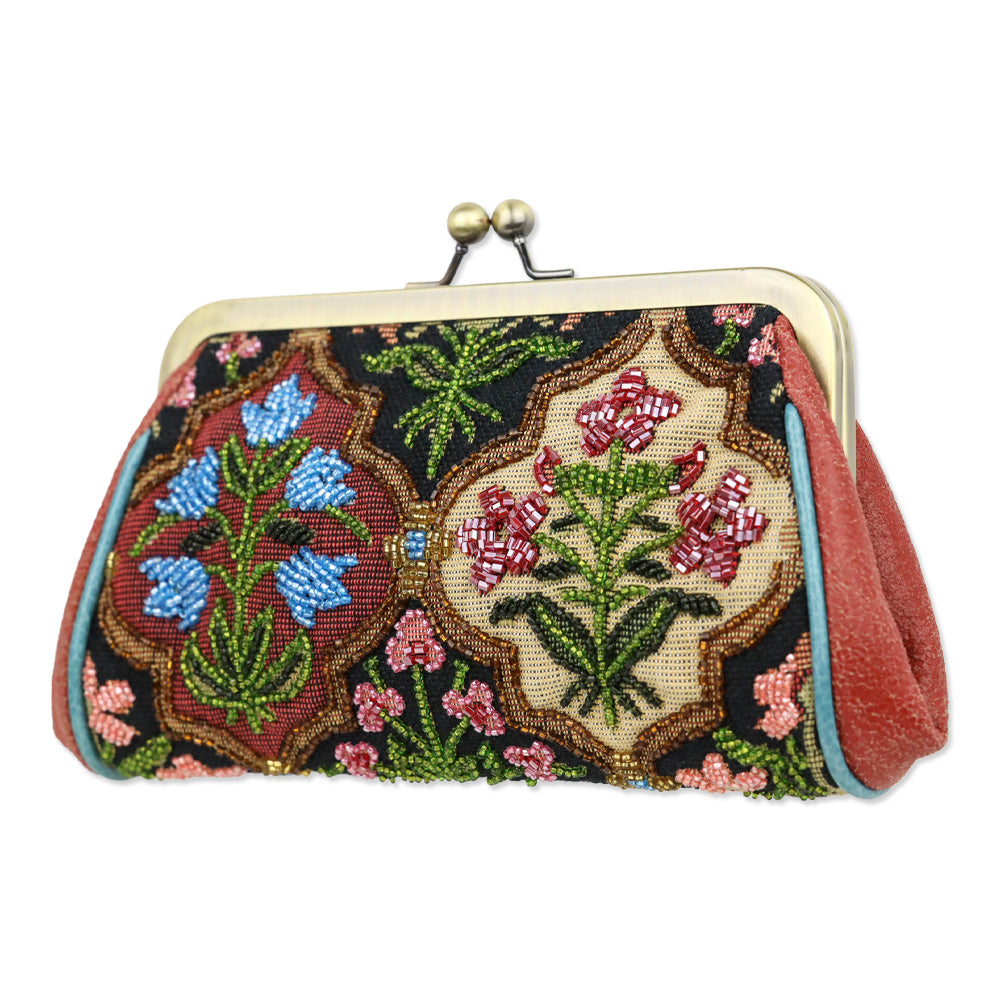 Isabella Fiore Beaded Floral Tapestry Chain Frame Bag