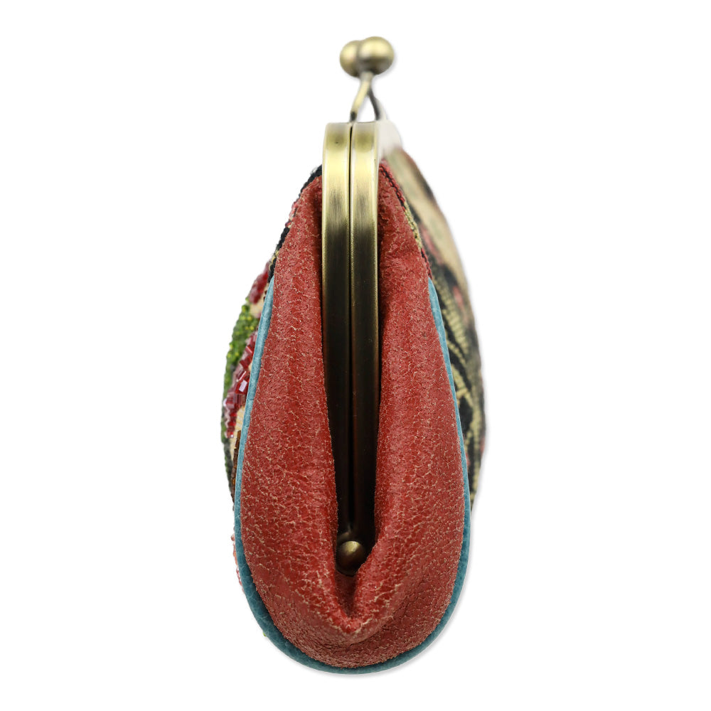 Isabella Fiore Beaded Floral Tapestry Chain Frame Bag