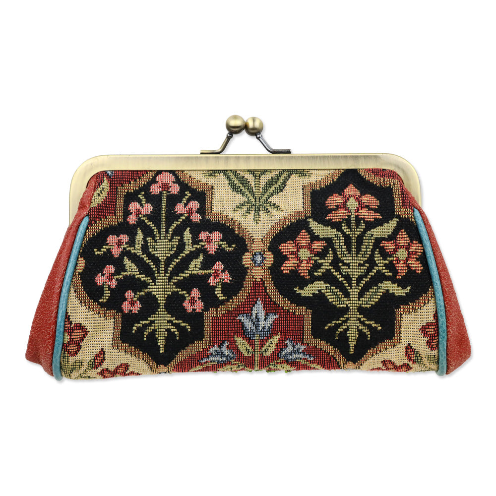 Isabella Fiore Beaded Floral Tapestry Chain Frame Bag