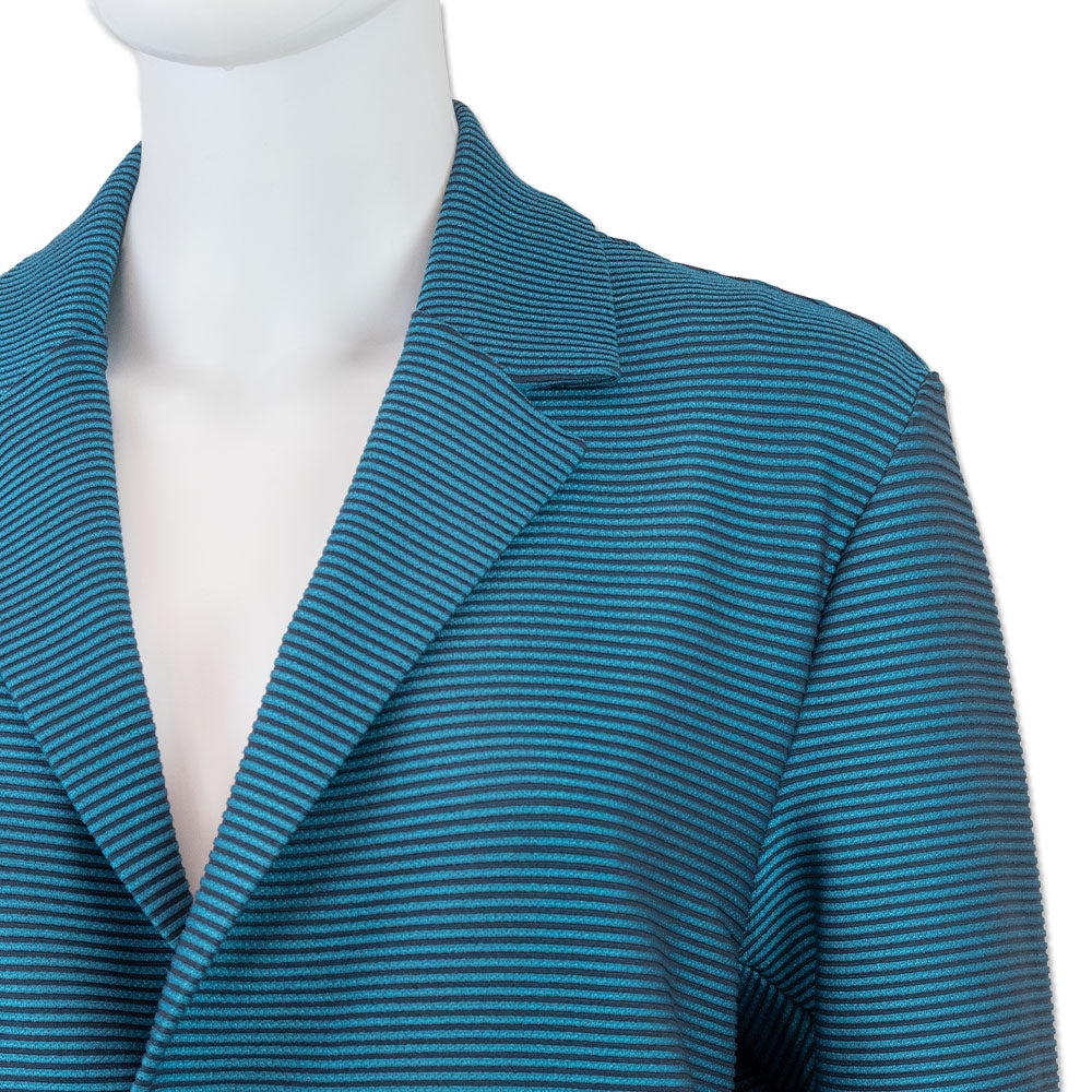 Issey Miyake Turquoise Cosmic Ripple Jacket