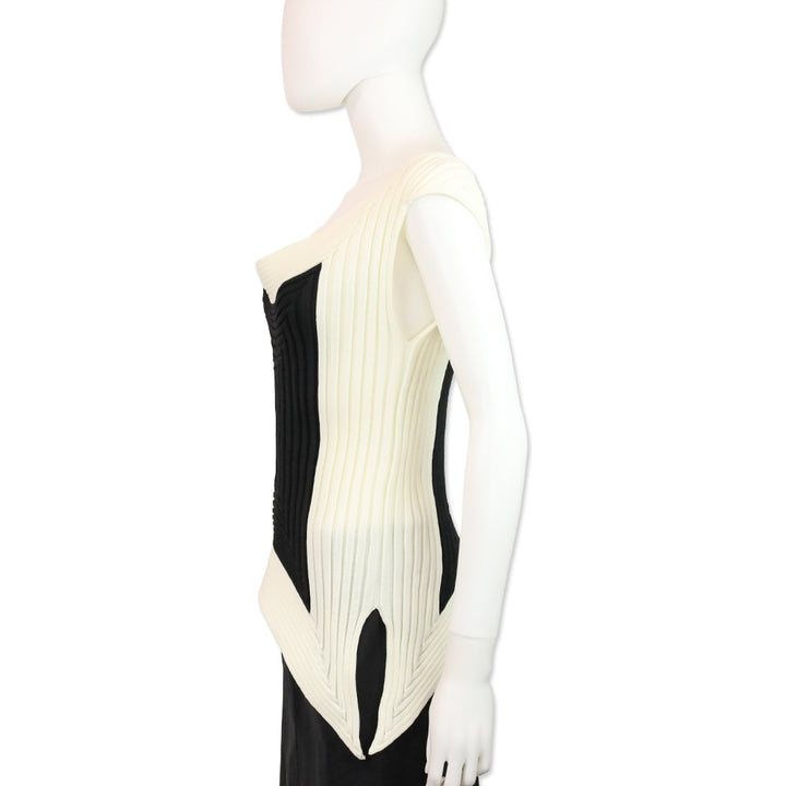 Issey Miyake Black/White Square Scheme-1 Top