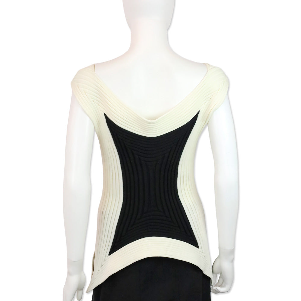 Issey Miyake Black/White Square Scheme-1 Top