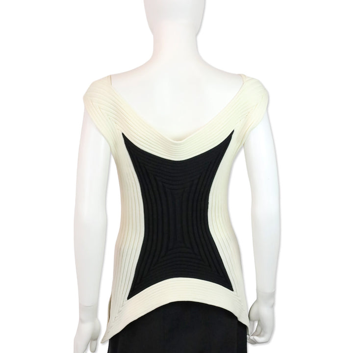 Issey Miyake Black/White Square Scheme-1 Top