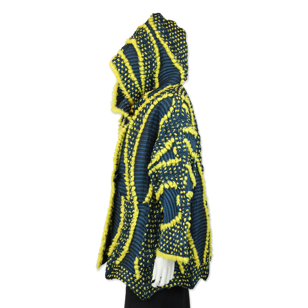 Issey Miyake Blue/Yellow Chromatic Eagle Jacket