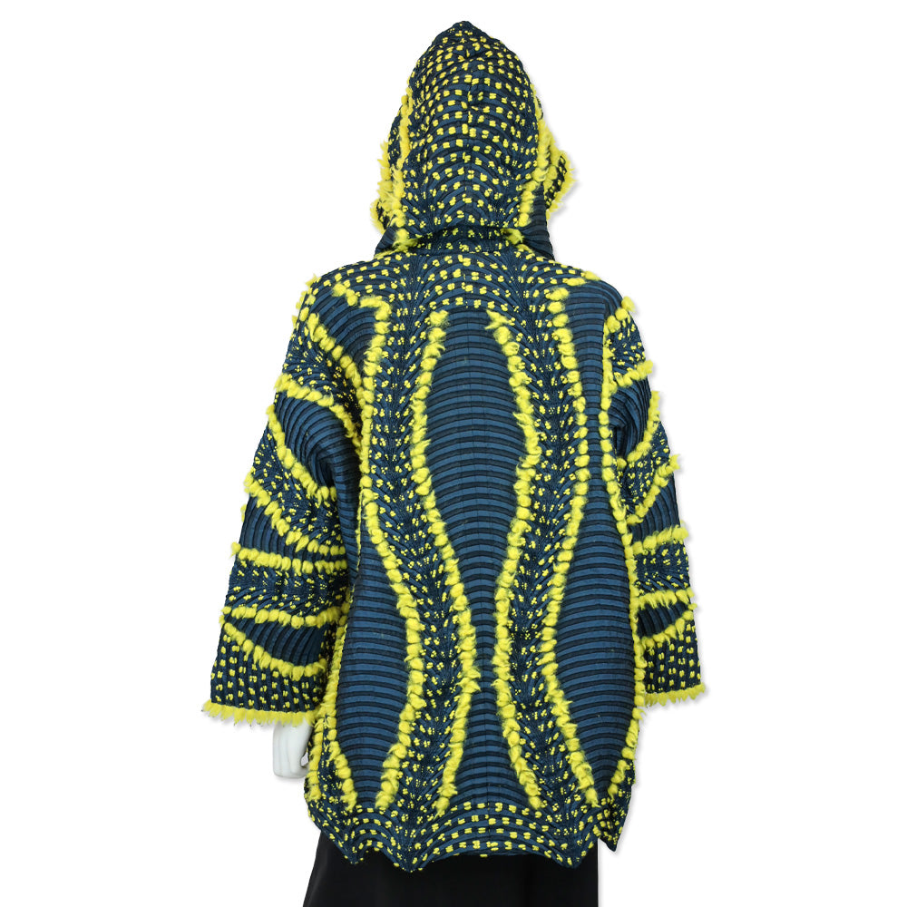 Issey Miyake Blue/Yellow Chromatic Eagle Jacket