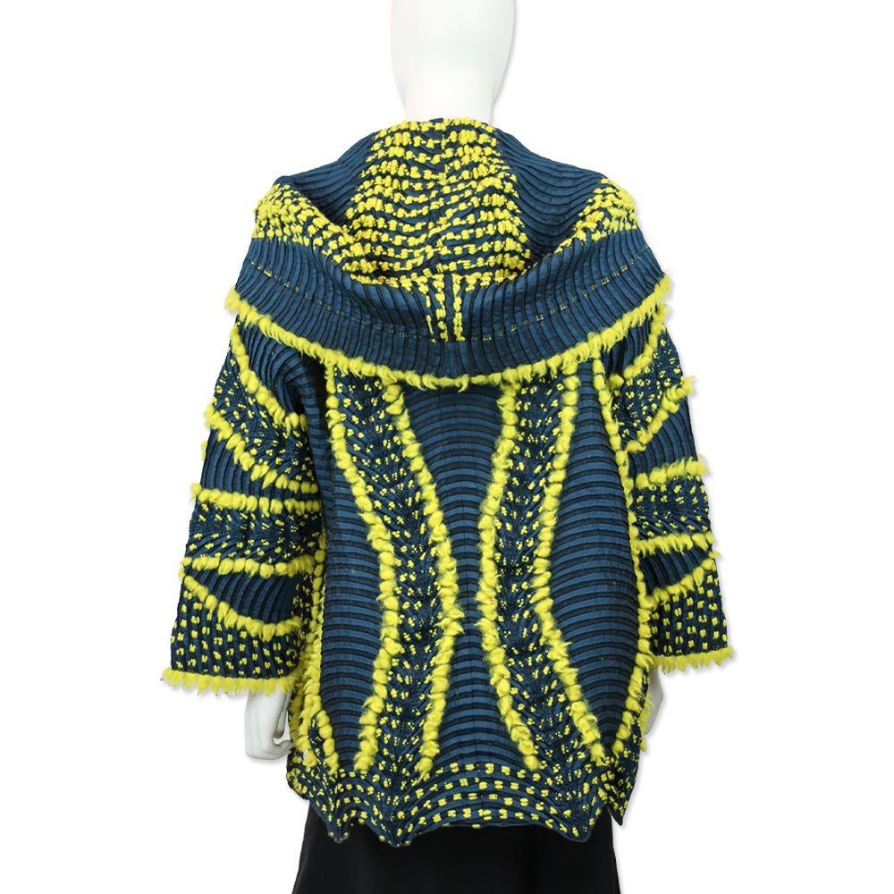 Issey Miyake Blue/Yellow Chromatic Eagle Jacket