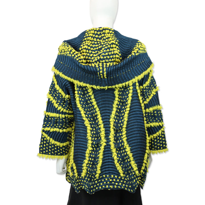 Issey Miyake Blue/Yellow Chromatic Eagle Jacket