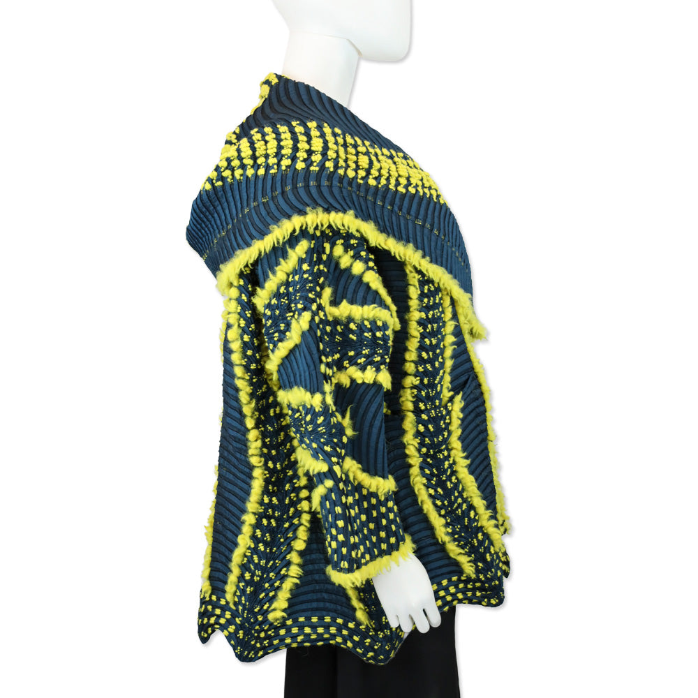Issey Miyake Blue/Yellow Chromatic Eagle Jacket