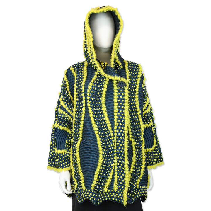 Issey Miyake Blue/Yellow Chromatic Eagle Jacket