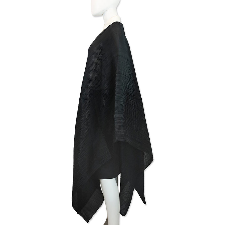Issey Miyake Pleats Please Black Basic Madame-T Stole