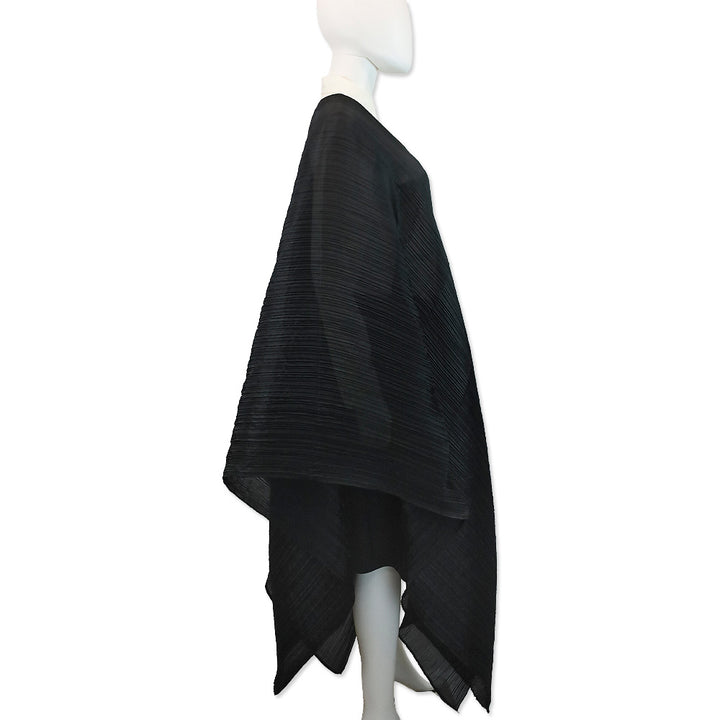 Issey Miyake Pleats Please Black Basic Madame-T Stole