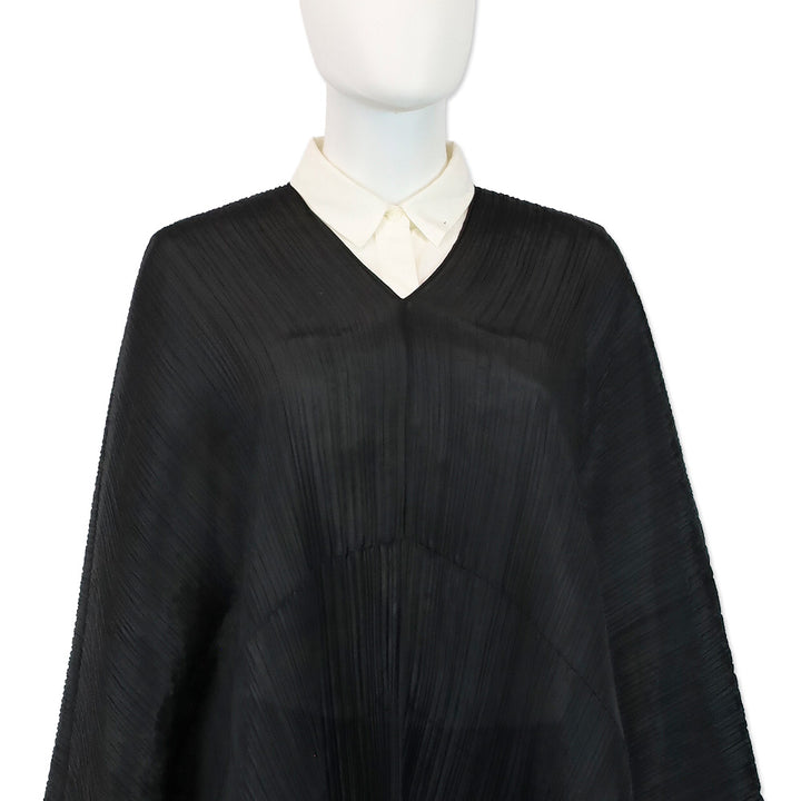 Issey Miyake Pleats Please Black Basic Madame-T Stole