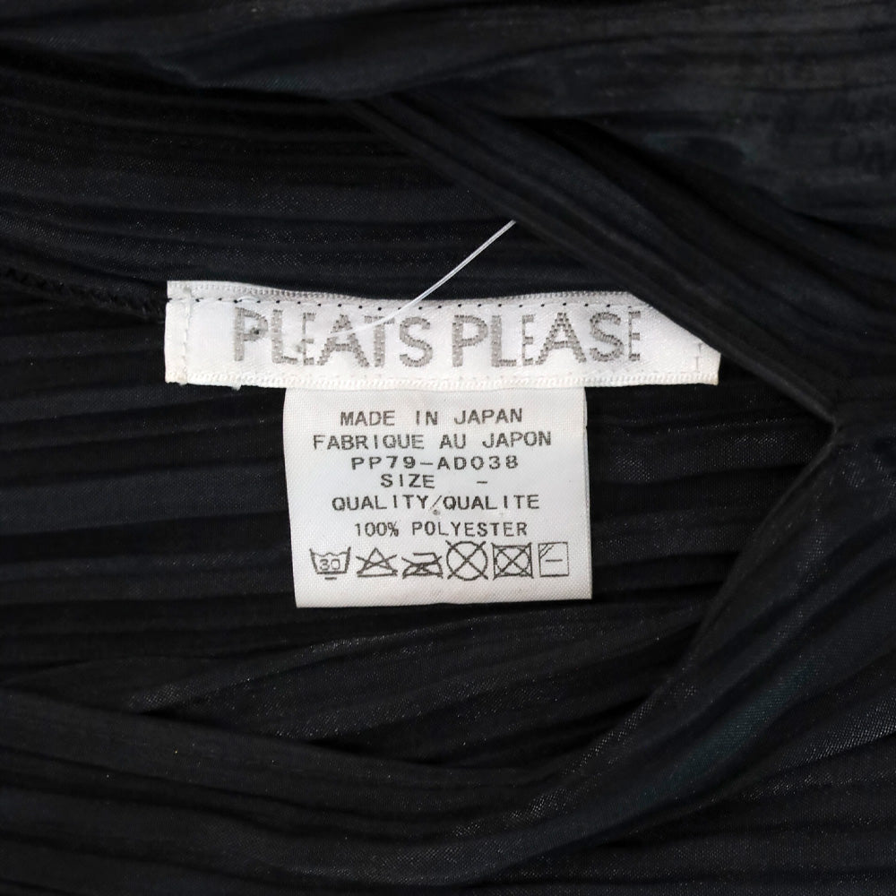 Issey Miyake Pleats Please Black Basic Madame-T Stole