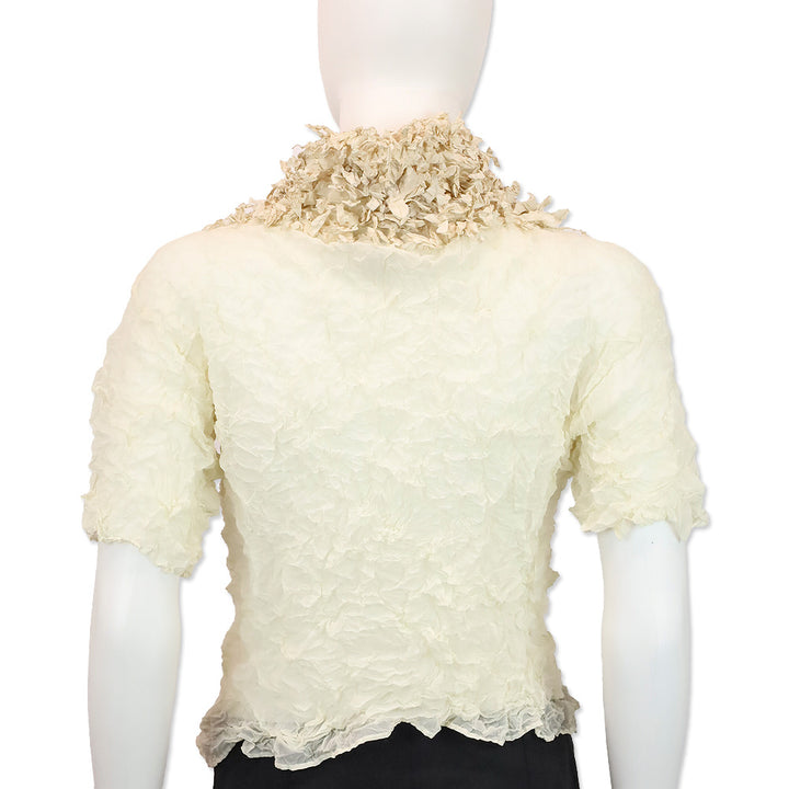 Issey Miyake White Label F/W 2003 Crinkle Steam Stretch Top