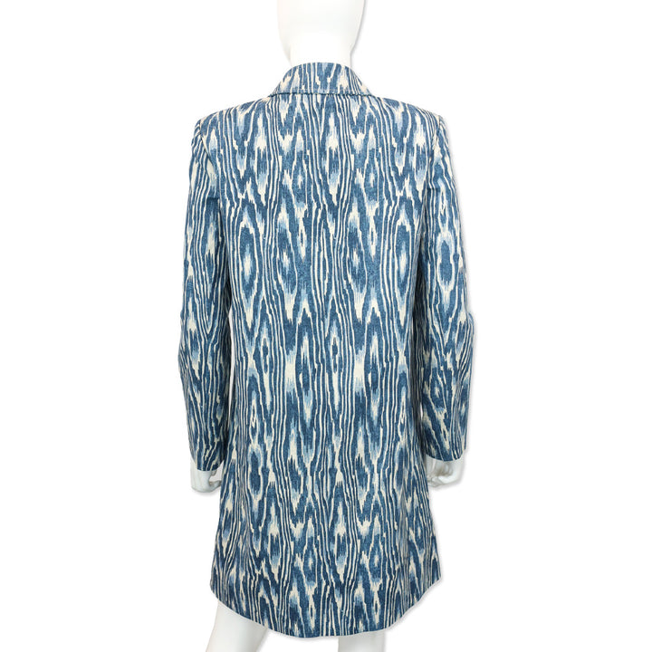 J.McLaughlin Beau Bois Ecru/Denim Wellington Coat