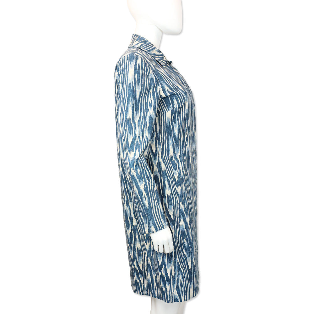 J.McLaughlin Beau Bois Ecru/Denim Wellington Coat