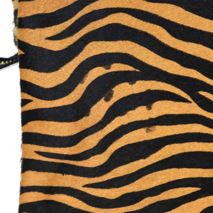 J. McLaughlin Brown Zebra Calf Hair Sienna Clutch