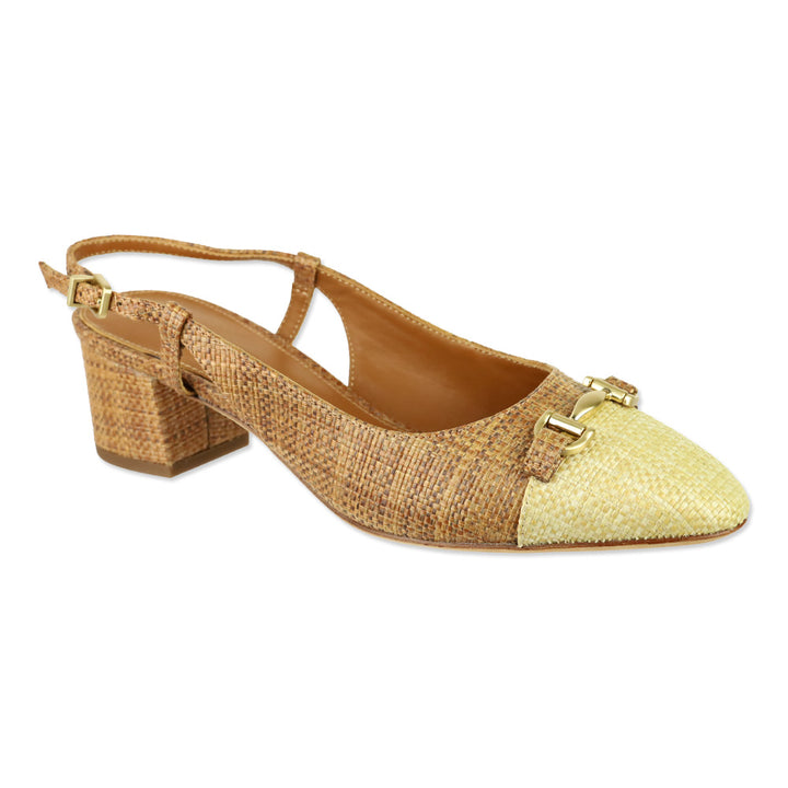 J. McLaughlin Cuoio/Beechwood Agyness Slingback Heels