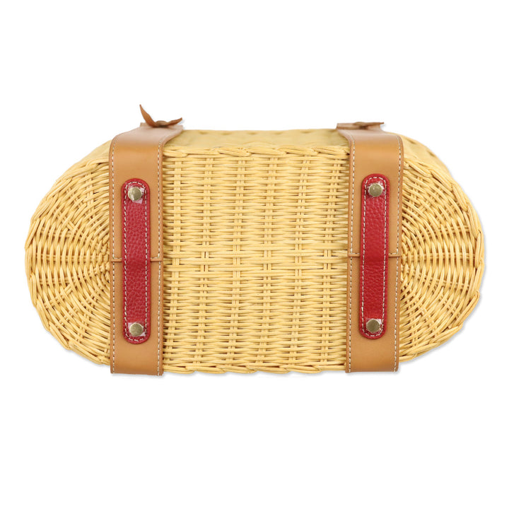 J. McLaughlin Daniela Wicker Tote Bag