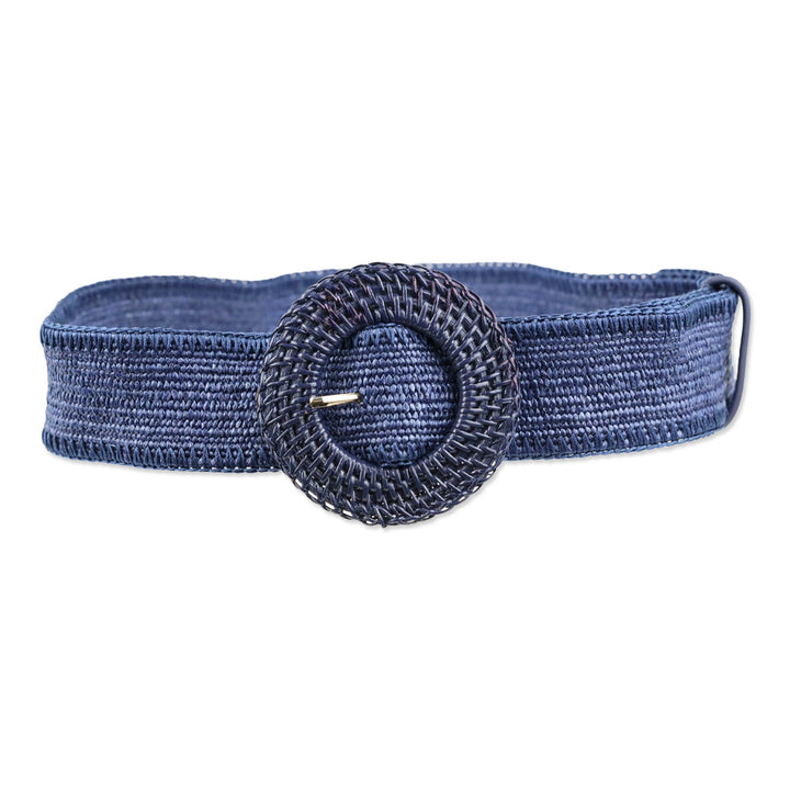 J.McLaughlin Navy Popie Grasscloth Belt