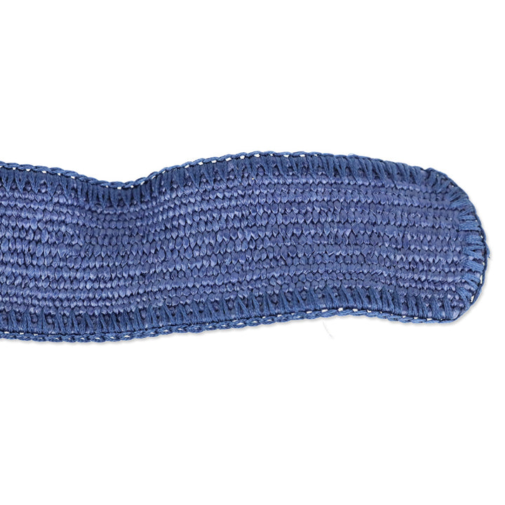J.McLaughlin Navy Popie Grasscloth Belt