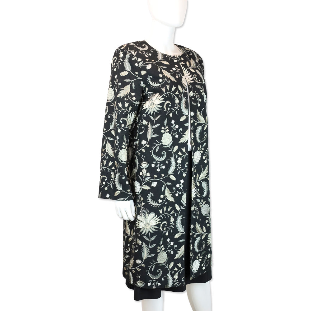 J.McLaughlin RSVP Black Garden Embroidered Judy Coat