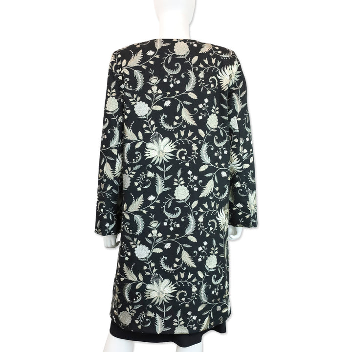 J.McLaughlin RSVP Black Garden Embroidered Judy Coat