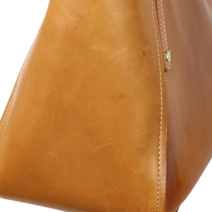 J. McLaughlin Vachetta Leather Large Travel Tote Bag