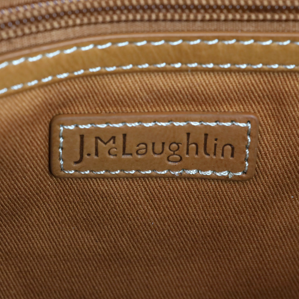 J. McLaughlin Vachetta Leather Large Travel Tote Bag