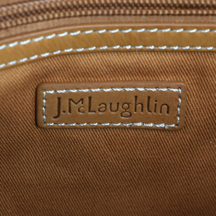 J. McLaughlin Vachetta Leather Large Travel Tote Bag