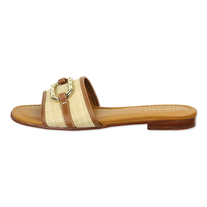J. McLaughlin Vachetta Leather Luiza Slides