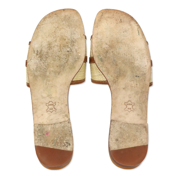 J. McLaughlin Vachetta Leather Luiza Slides