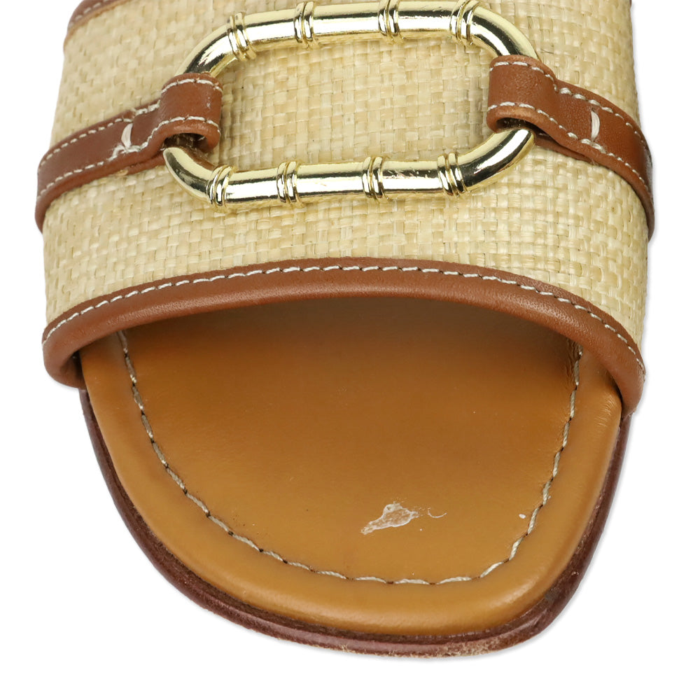 J. McLaughlin Vachetta Leather Luiza Slides
