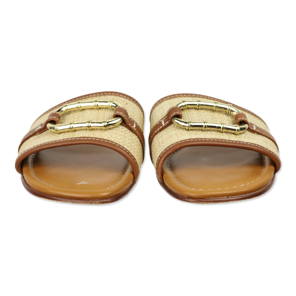 J. McLaughlin Vachetta Leather Luiza Slides