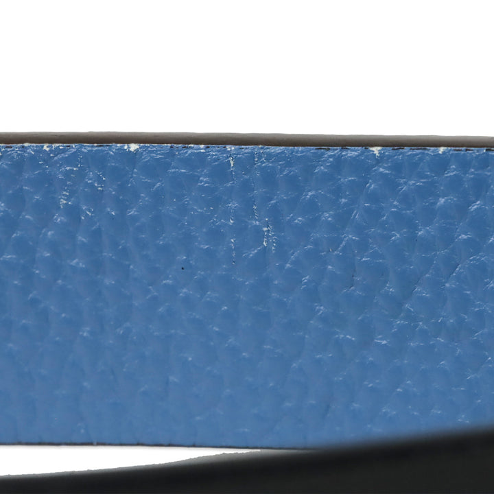 J McLaughlin Blue/Brown/Black Lina Reversible Leather Belt