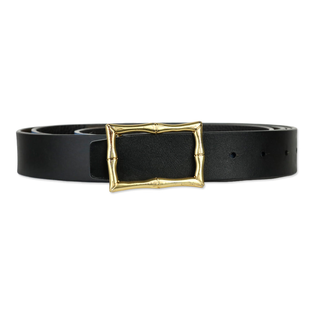 J McLaughlin Blue/Brown/Black Lina Reversible Leather Belt