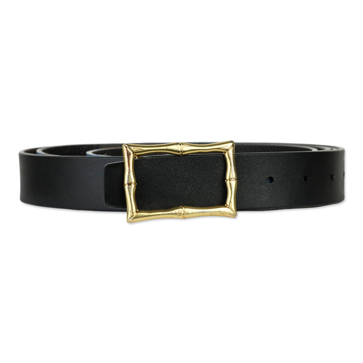 J McLaughlin Blue/Brown/Black Lina Reversible Leather Belt