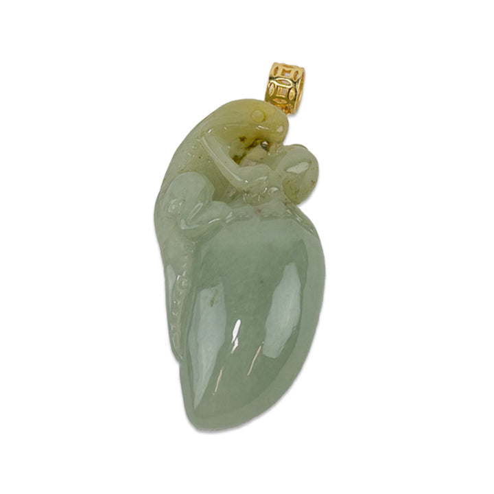 Jade Chameleon Pendant