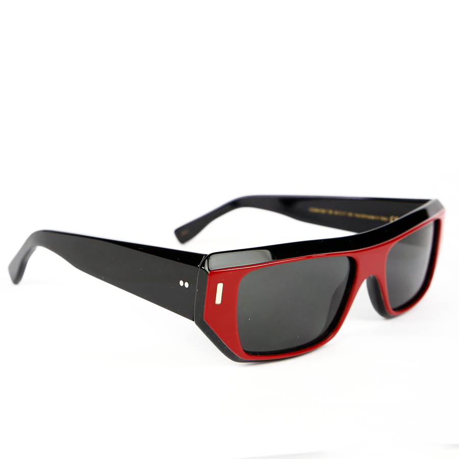 Side view of Cutler & Gross Red & Black Sunglasses