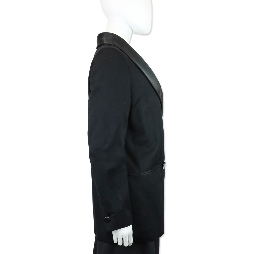Jean Paul Gaultier Black Shawl Collar Double-Breasted Blazer