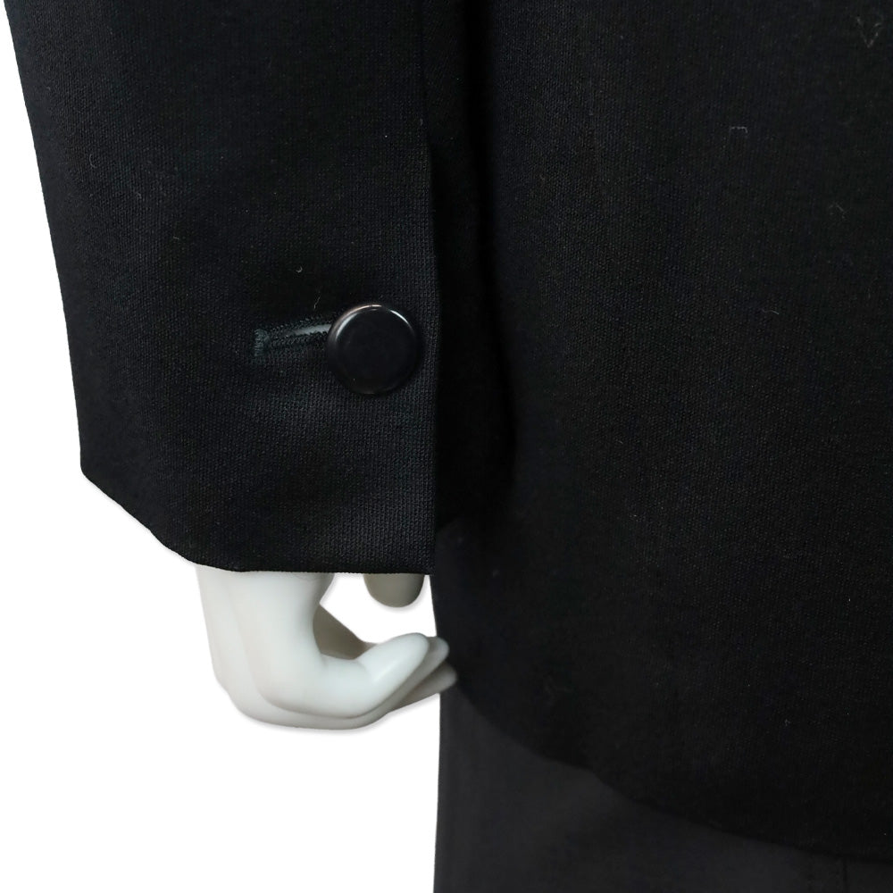 Jean Paul Gaultier Black Shawl Collar Double-Breasted Blazer